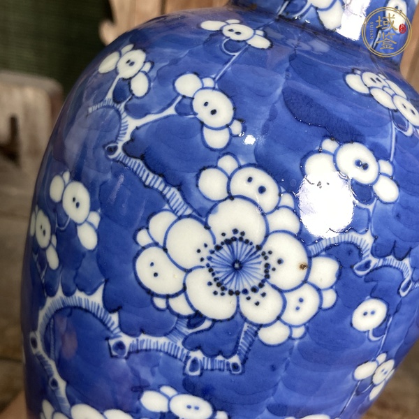 古玩陶瓷光緒青花冰梅瓶真品鑒賞圖