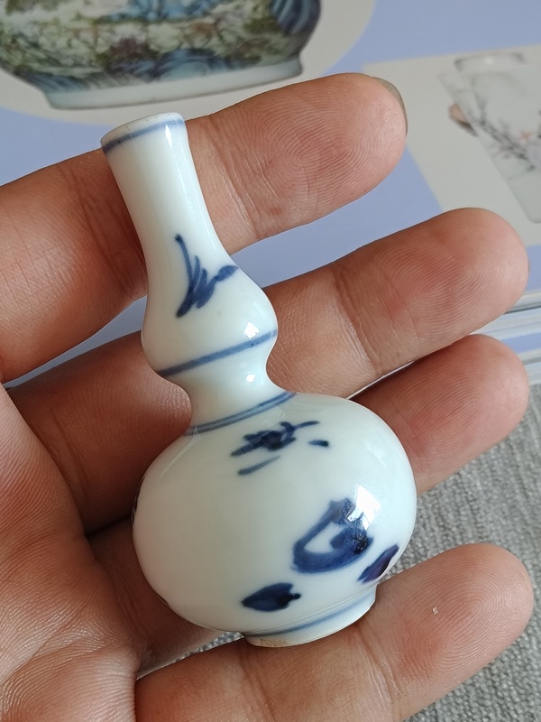 古玩陶瓷青花葫蘆瓶拍賣，當前價格1666元