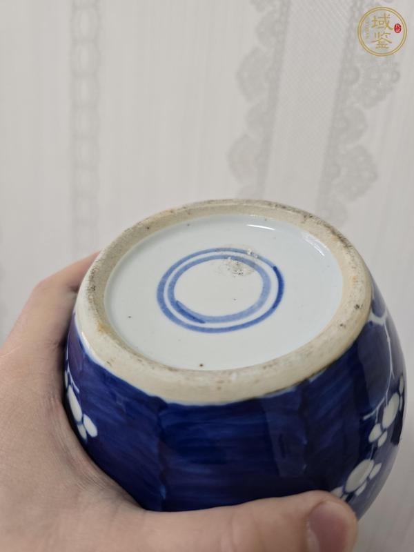 古玩陶瓷民國青花冰梅罐真品鑒賞圖