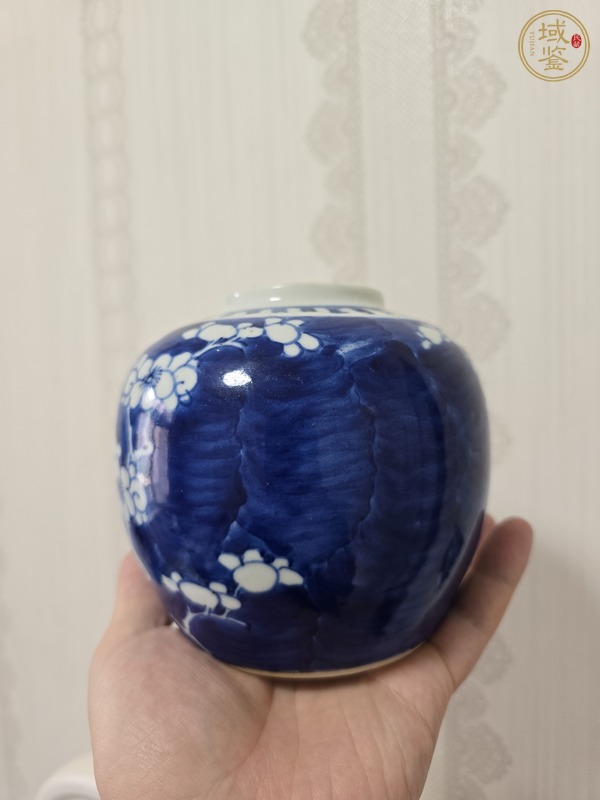 古玩民國(guó)青花冰梅罐真品鑒賞圖