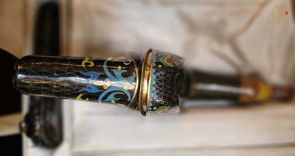 古玩雜項琺瑯風鳥一對真品鑒賞圖