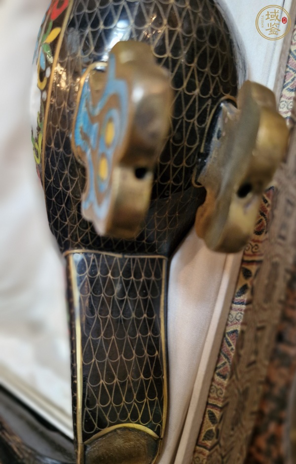 古玩雜項琺瑯風鳥一對真品鑒賞圖
