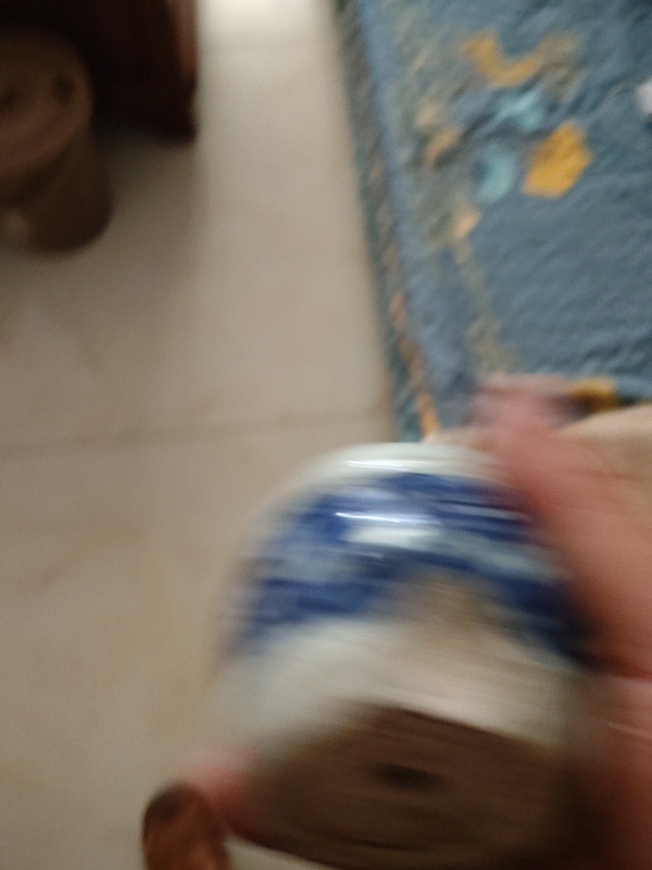 古玩陶瓷青花乾隆冰梅紋燭臺拍賣,當前價格799元