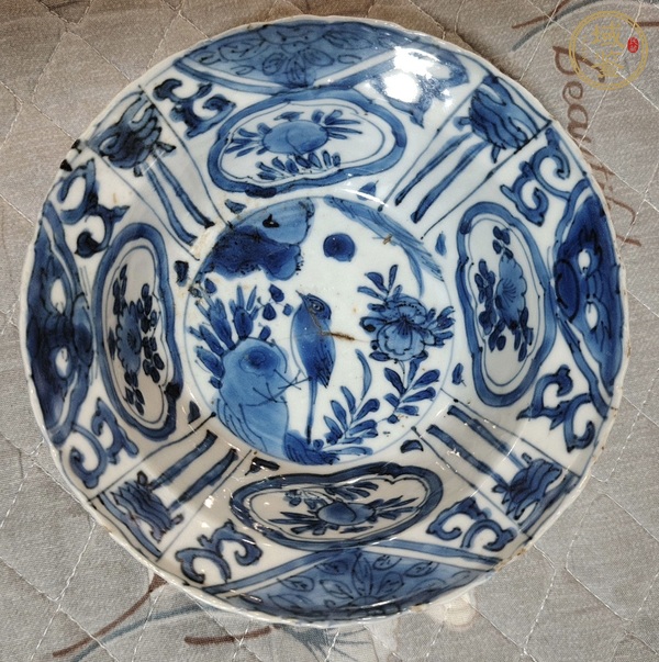 古玩陶瓷萬歷青花碗真品鑒賞圖