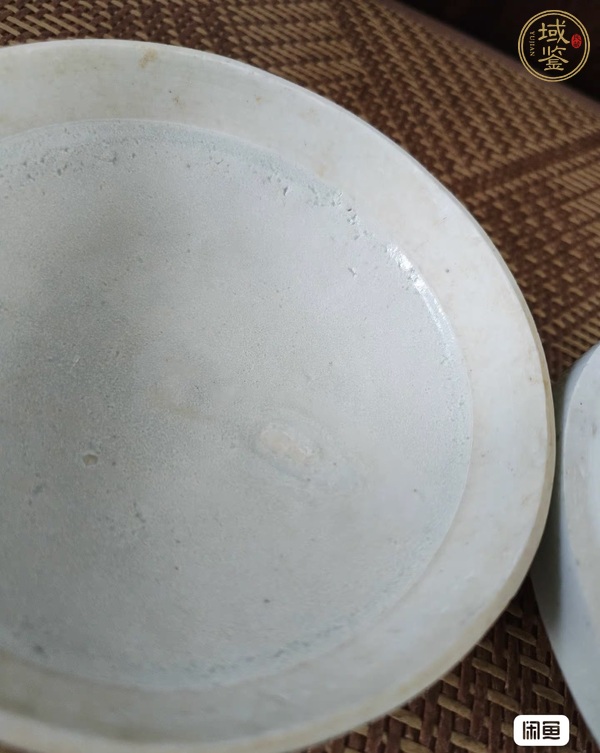 古玩陶瓷青白釉粉盒真品鑒賞圖