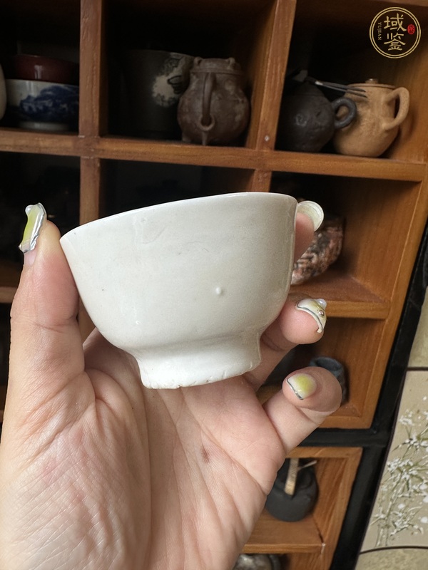 古玩陶瓷明代時期德化窯白釉杯真品鑒賞圖