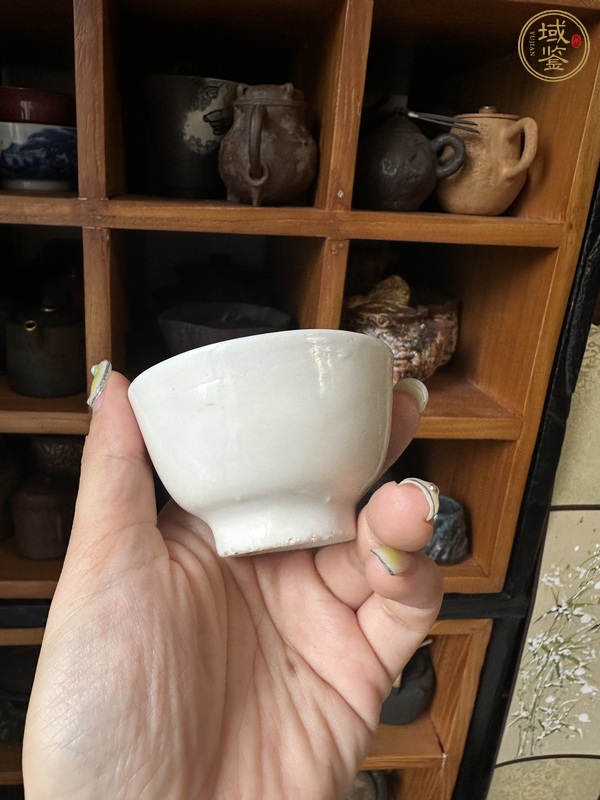 古玩陶瓷明代時期德化窯白釉杯真品鑒賞圖