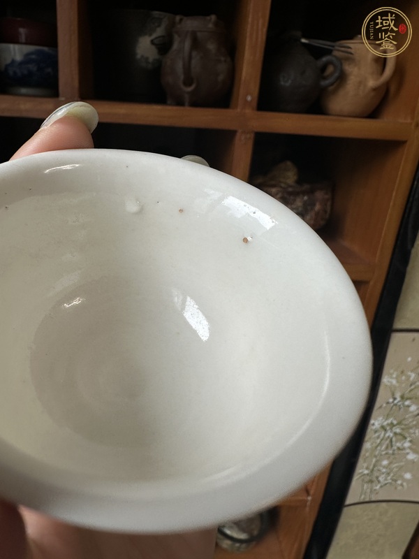 古玩陶瓷明代時期德化窯白釉杯真品鑒賞圖