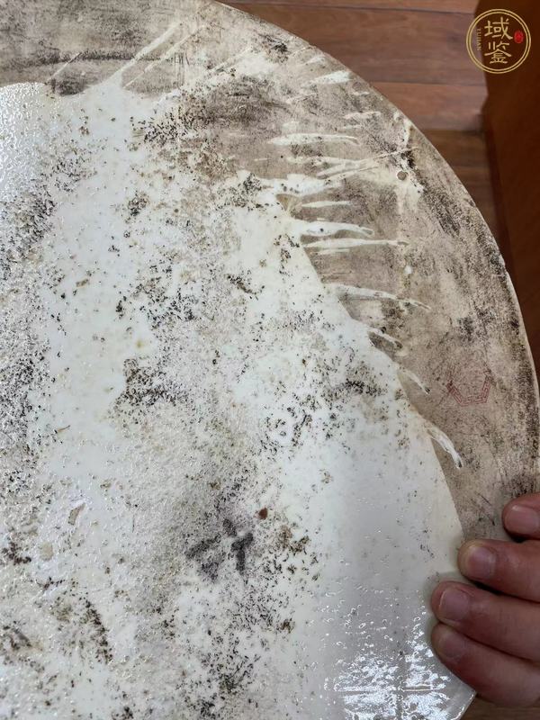 古玩陶瓷山水紋青花瓷板畫真品鑒賞圖