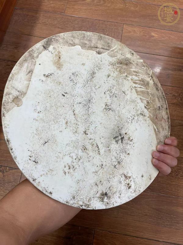 古玩陶瓷山水紋青花瓷板畫真品鑒賞圖