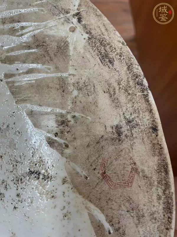 古玩陶瓷山水紋青花瓷板畫真品鑒賞圖