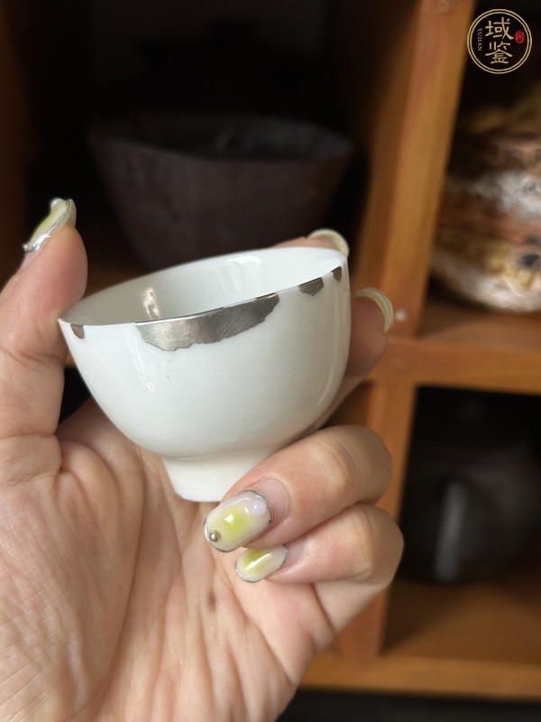 古玩陶瓷德化白瓷高足杯真品鑒賞圖
