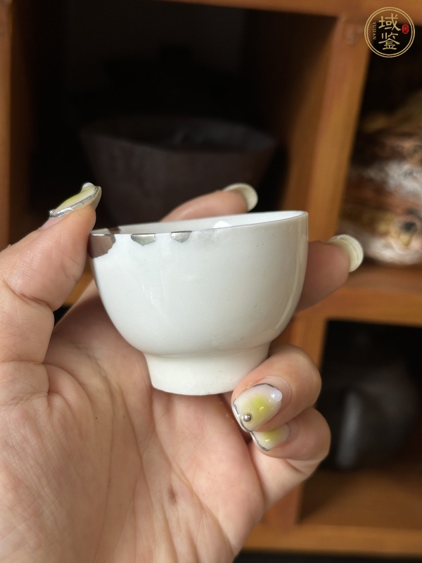 古玩陶瓷德化白瓷高足杯真品鑒賞圖