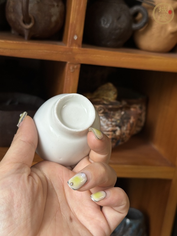 古玩陶瓷德化白瓷高足杯真品鑒賞圖