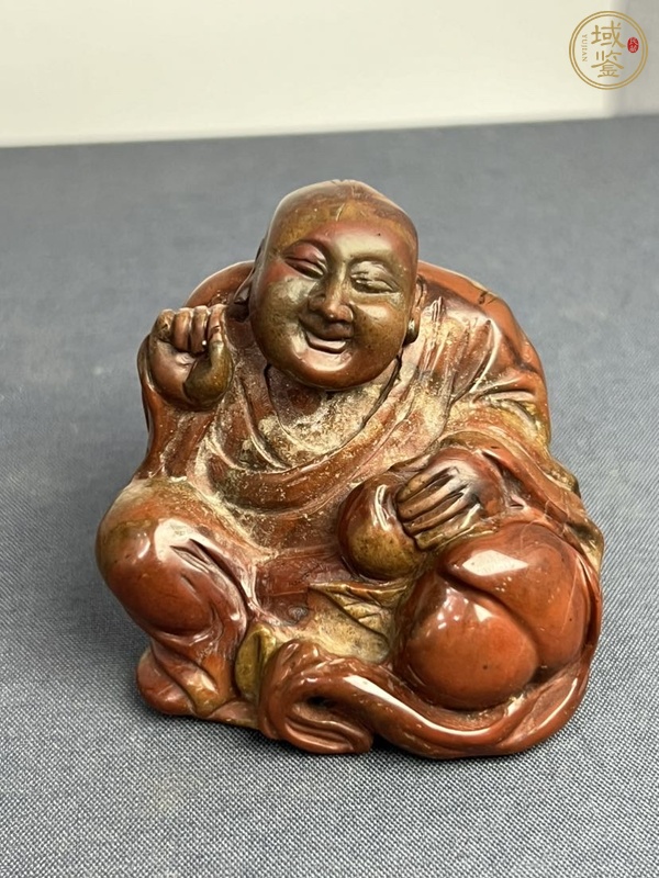 古玩玉器瑪瑙雕“羅漢”擺件真品鑒賞圖