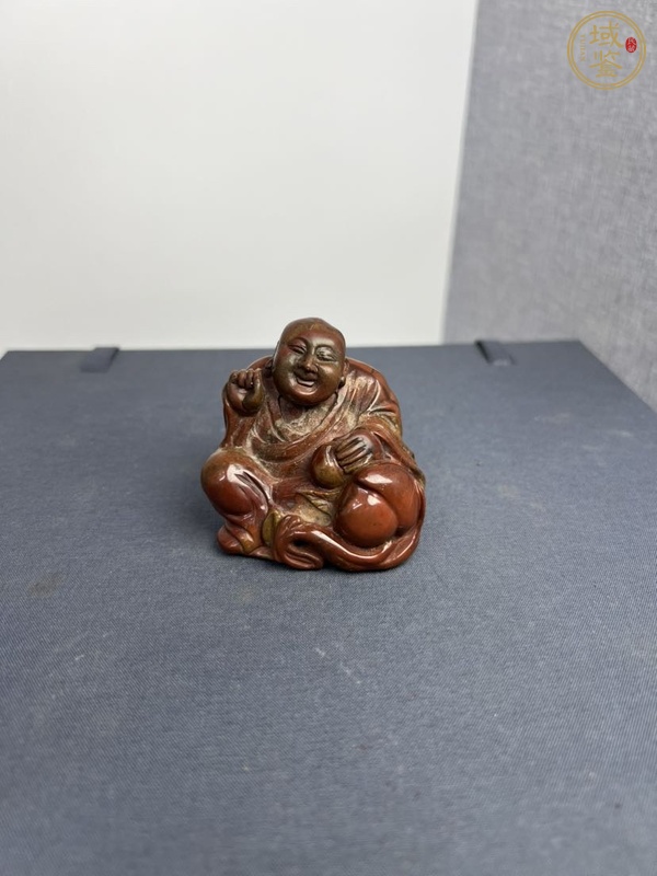 古玩玉器瑪瑙雕“羅漢”擺件真品鑒賞圖