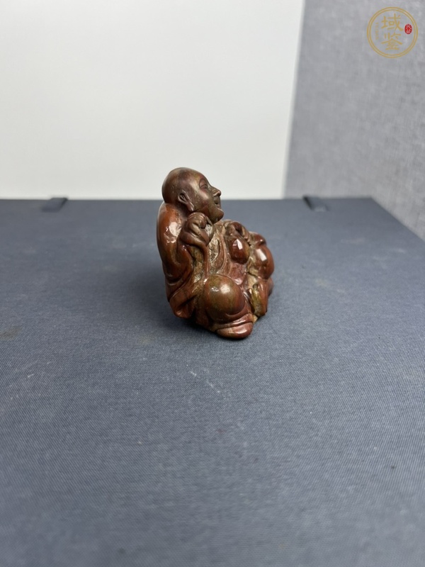 古玩玉器瑪瑙雕“羅漢”擺件真品鑒賞圖