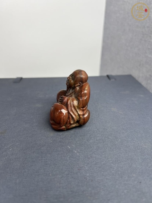 古玩玉器瑪瑙雕“羅漢”擺件真品鑒賞圖