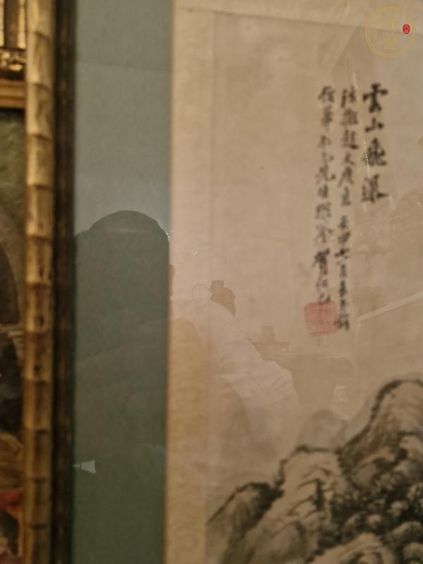古玩字畫賀仁己山水真品鑒賞圖