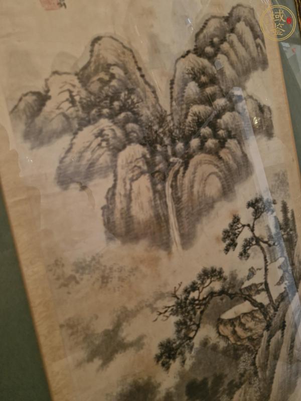 古玩字畫賀仁己山水真品鑒賞圖