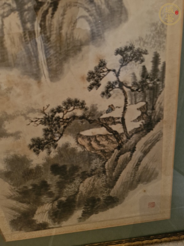 古玩賀仁己山水真品鑒賞圖