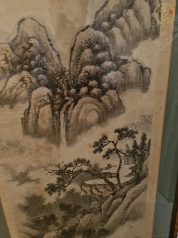 古玩字畫賀仁己山水真品鑒賞圖