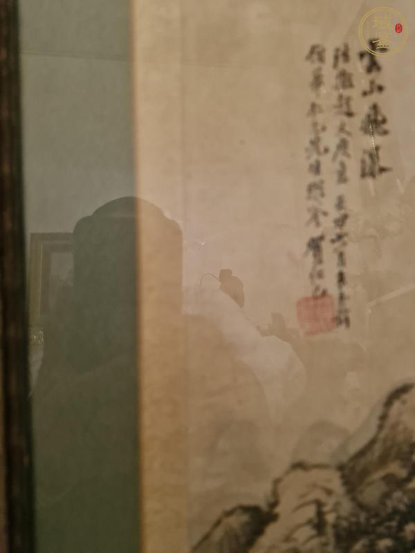 古玩字畫賀仁己山水真品鑒賞圖