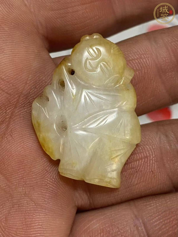 古玩玉器和田玉童子真品鑒賞圖