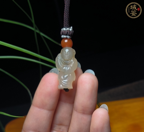 古玩玉器瑪瑙雕“童子墜”真品鑒賞圖