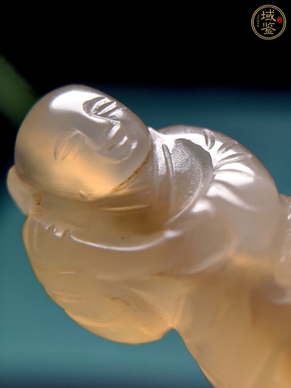 古玩玉器瑪瑙雕“童子墜”真品鑒賞圖