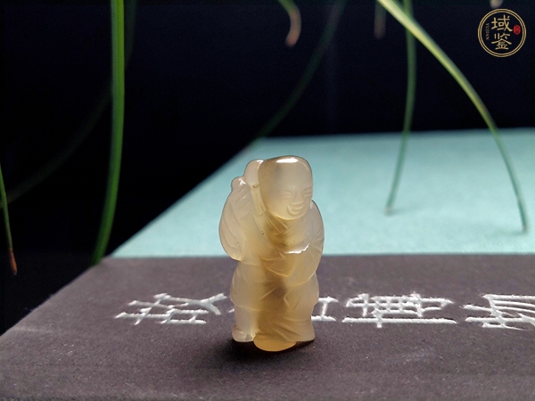古玩玉器瑪瑙雕“童子墜”真品鑒賞圖