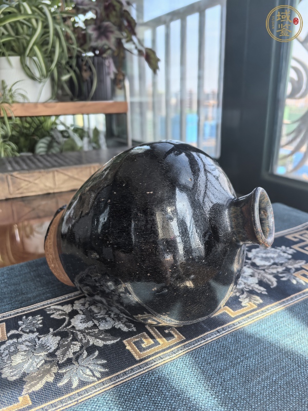 古玩陶瓷黑釉梅瓶真品鑒賞圖