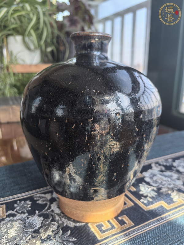 古玩陶瓷黑釉梅瓶真品鑒賞圖