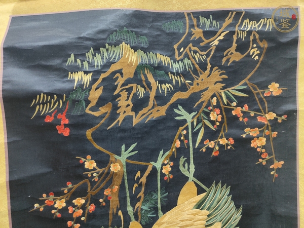 古玩字畫松鶴繡品真品鑒賞圖