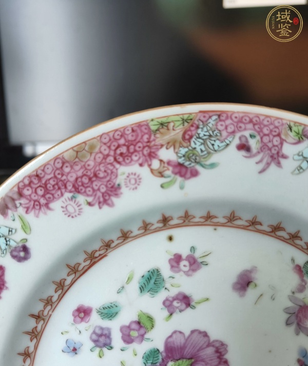 古玩陶瓷粉彩盤真品鑒賞圖