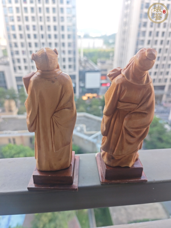 古玩雜項黃楊木雕人物擺件真品鑒賞圖