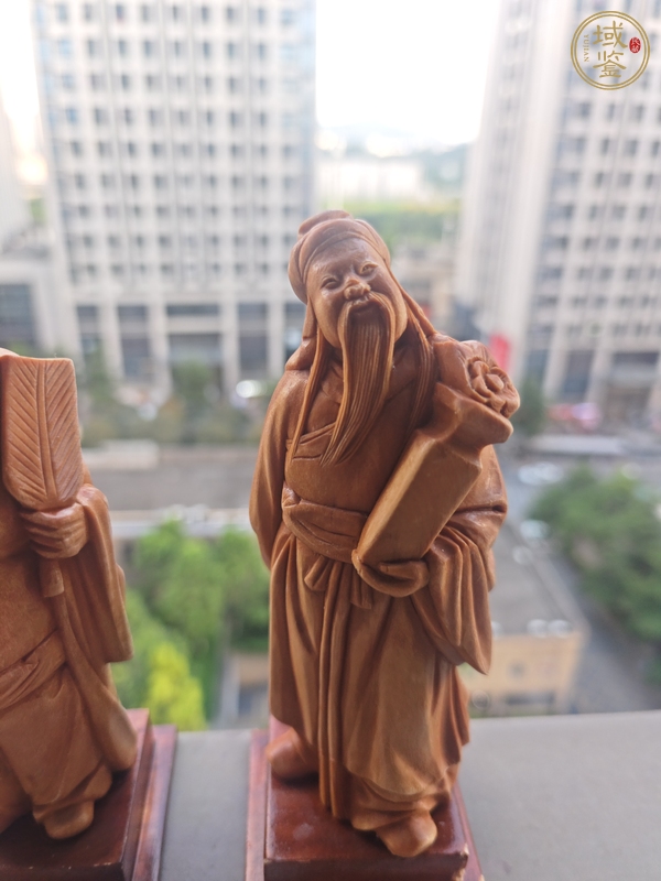 古玩雜項黃楊木雕人物擺件真品鑒賞圖
