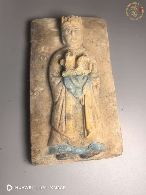 古玩陶瓷明代生肖陶磚真品鑒賞圖