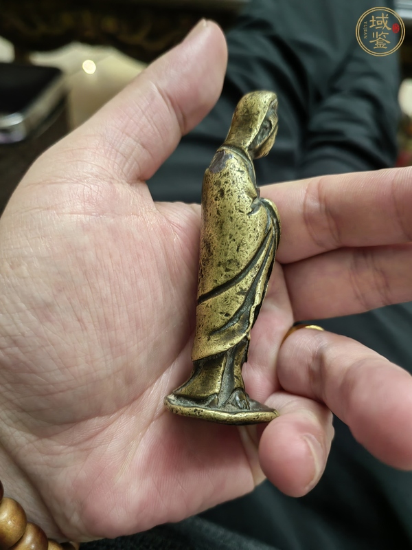 古玩銅器觀音菩薩真品鑒賞圖