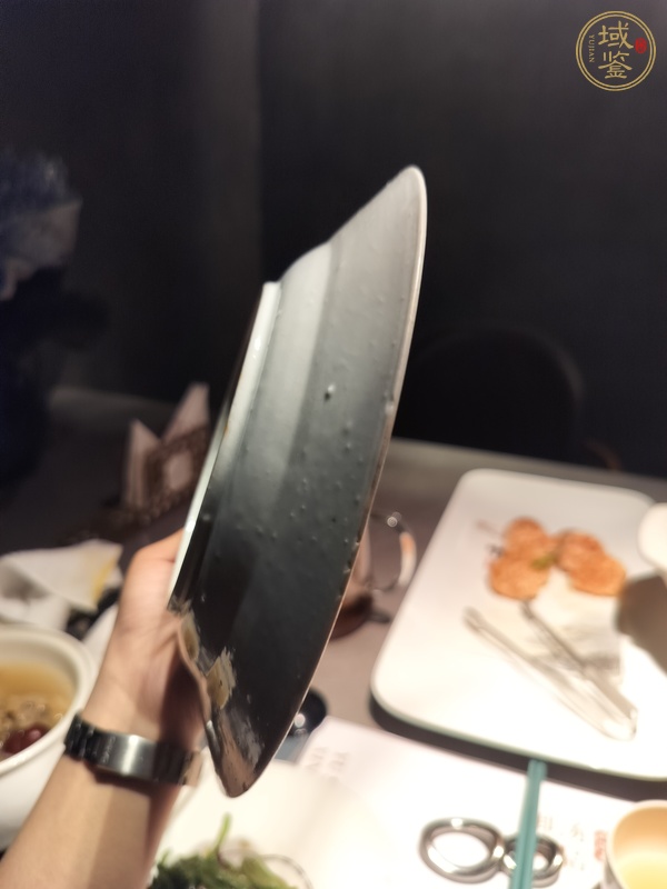 古玩陶瓷青花提籃盤真品鑒賞圖