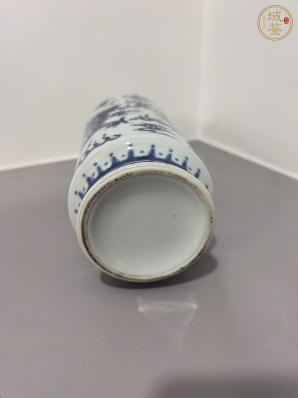 古玩陶瓷青花龍紋棒槌瓶真品鑒賞圖