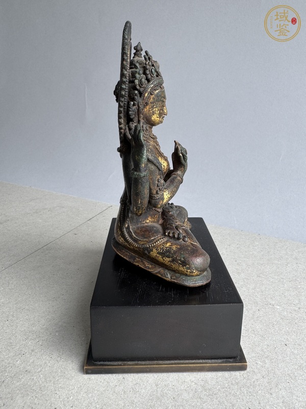 古玩銅器四臂文殊真品鑒賞圖