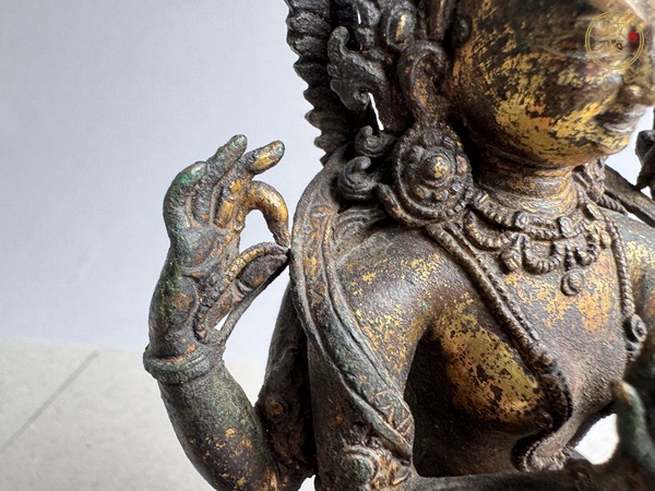 古玩銅器四臂文殊真品鑒賞圖