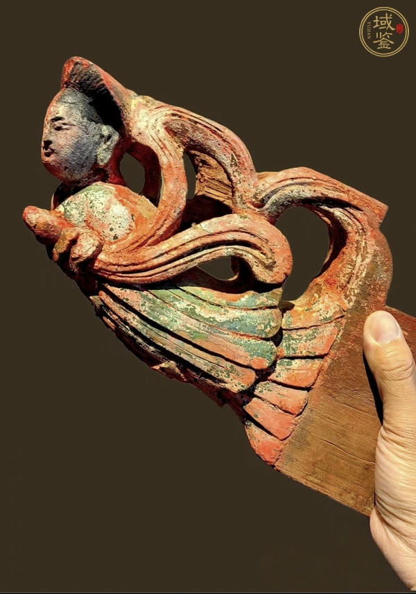 古玩木雕飛天真品鑒賞圖