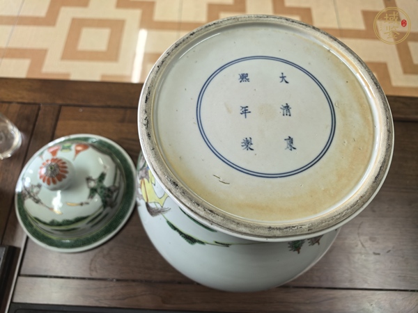 古玩陶瓷五彩人物故事紋蓋罐真品鑒賞圖