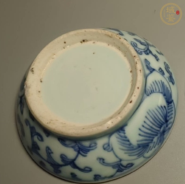 古玩陶瓷青花纏枝喜字紋印盒真品鑒賞圖