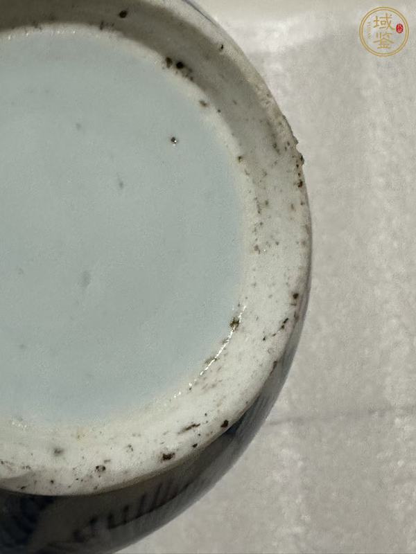 古玩陶瓷青花纏枝喜字紋印盒真品鑒賞圖
