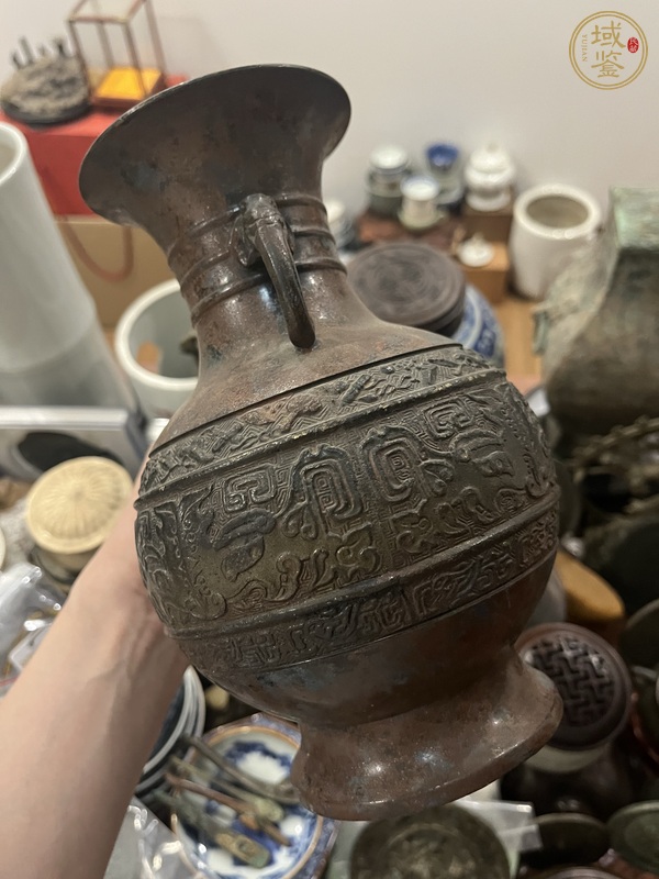 古玩雜項銅花瓶真品鑒賞圖