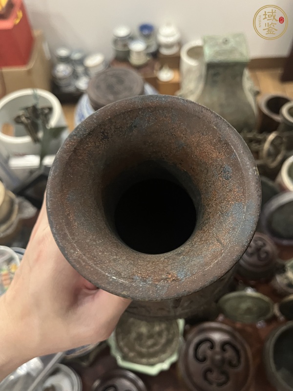 古玩雜項銅花瓶真品鑒賞圖