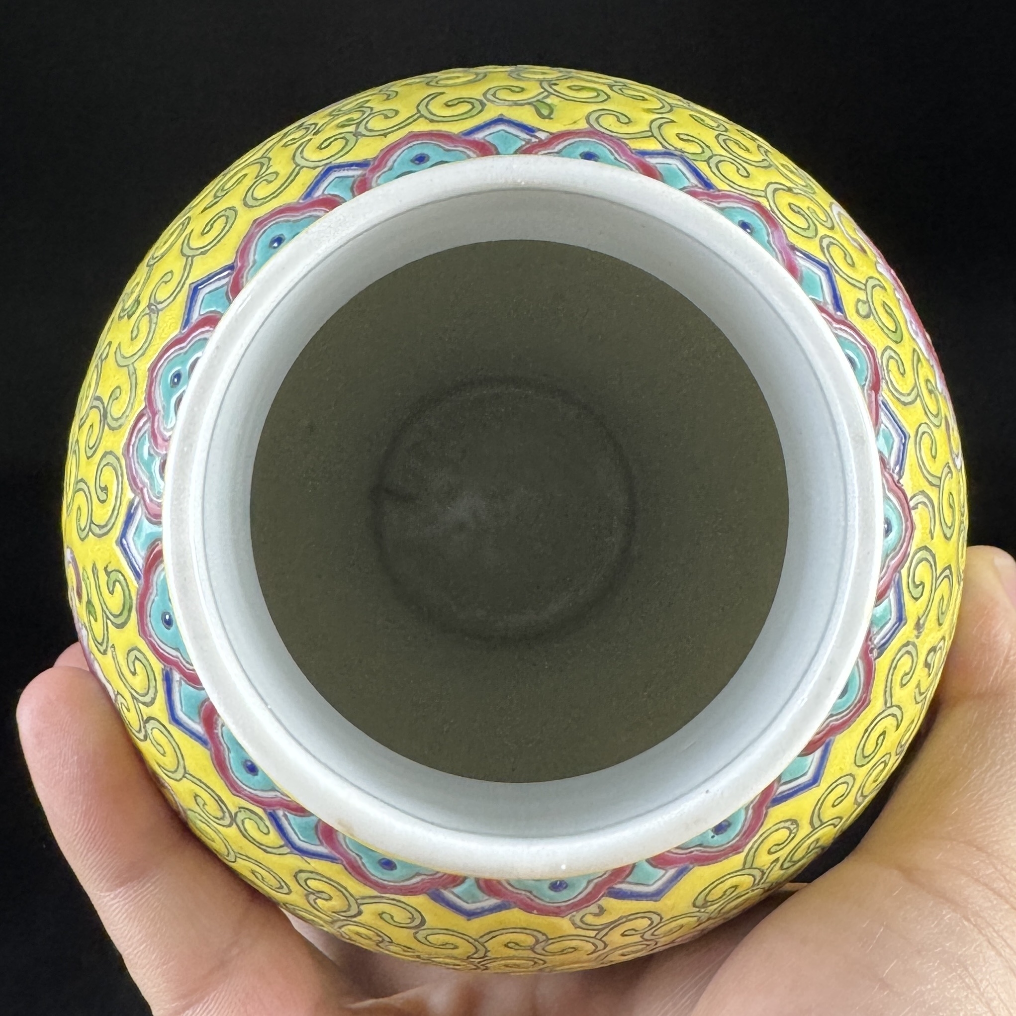 中国陶磁器 | 古染付六角形花鳥文壺 明末 17C | Gallery陽々